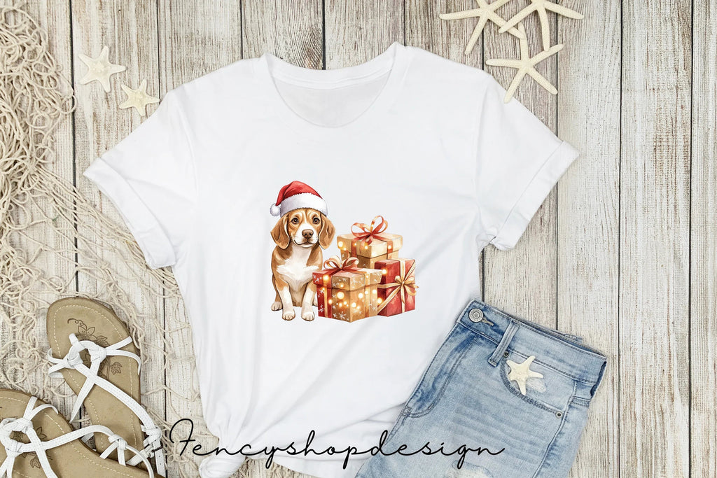 Holiday Dogs Gifts Clipart Bundle