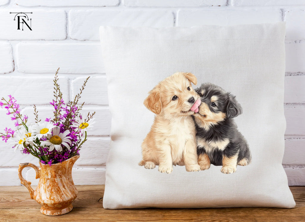 Playful Puppy Kisses Clipart Bundle