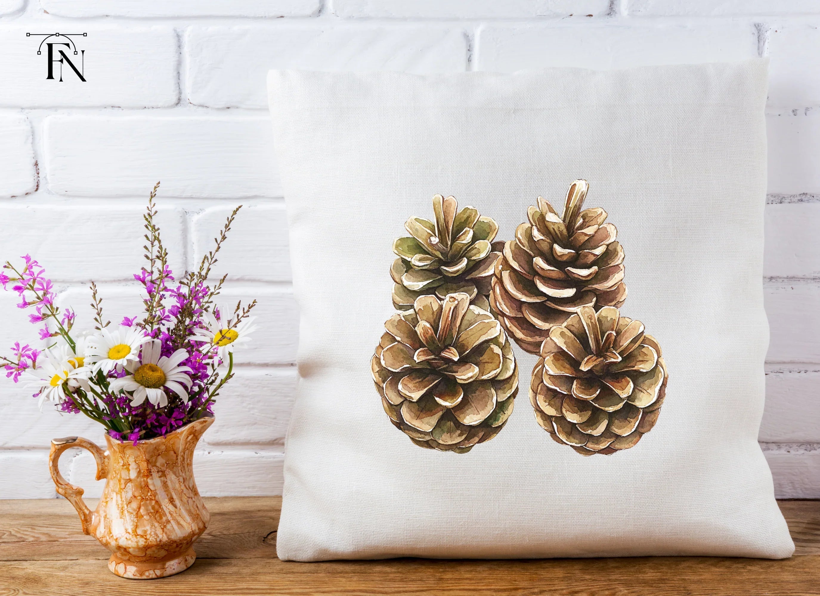 Pine Cones Clipart Bundle