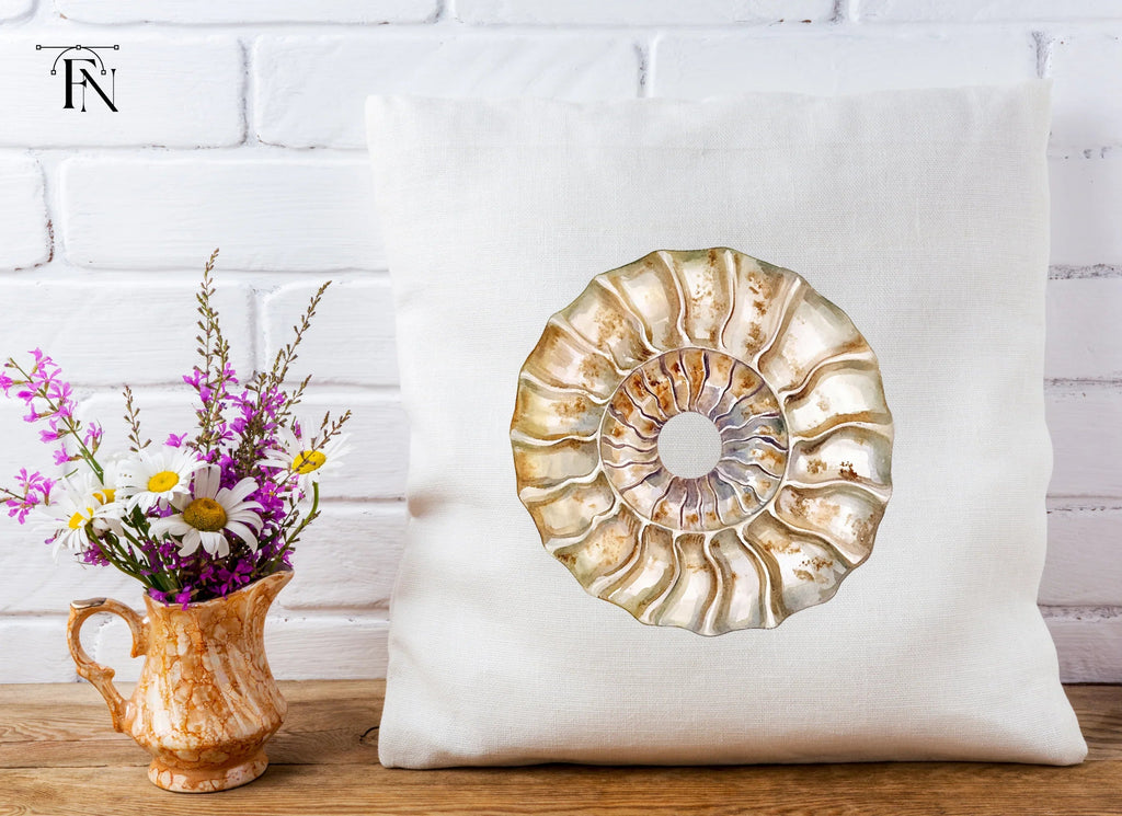 Vintage Ammonite Shell Clipart Bundle