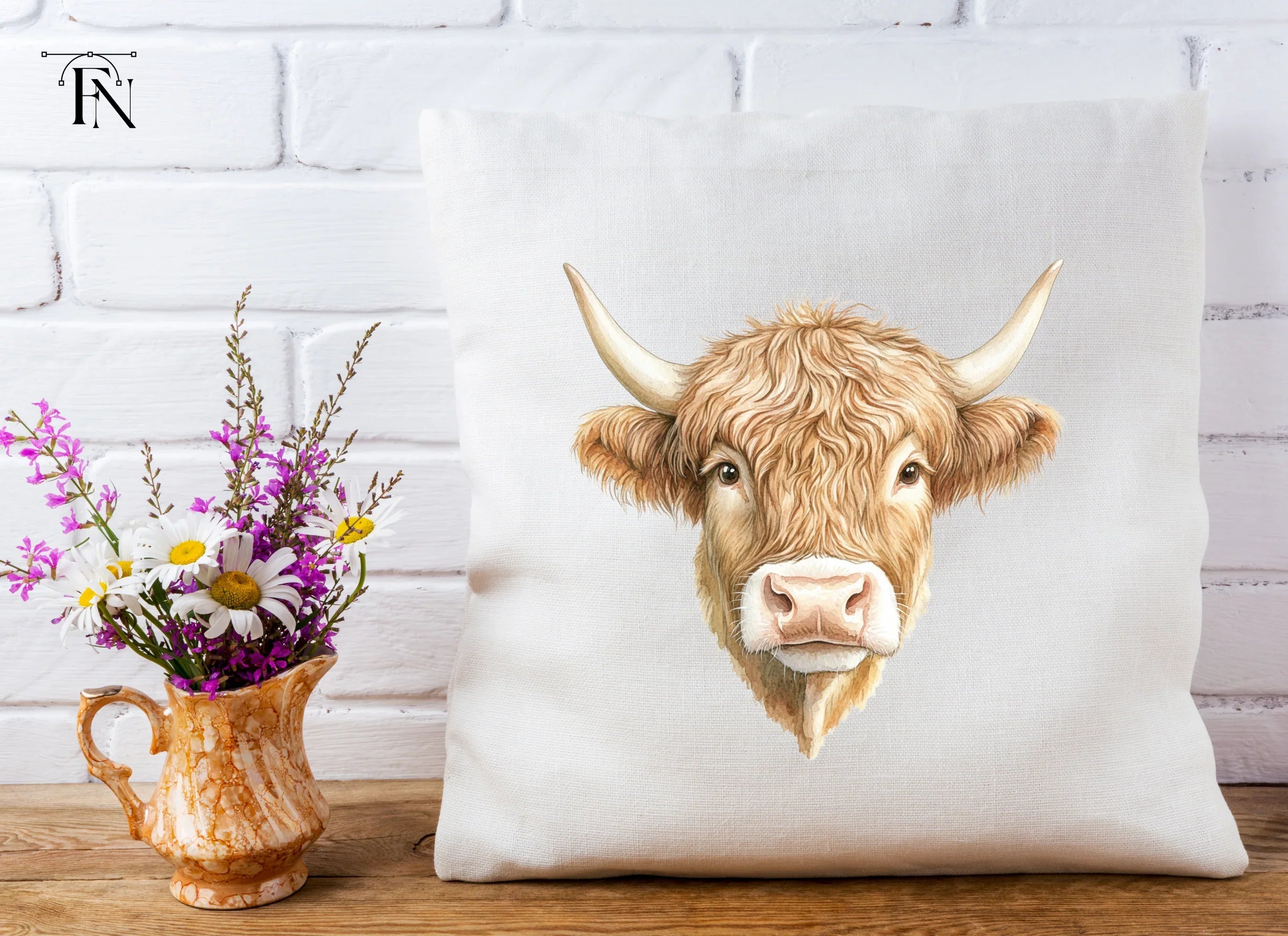 Highland Cow Clipart Bundle