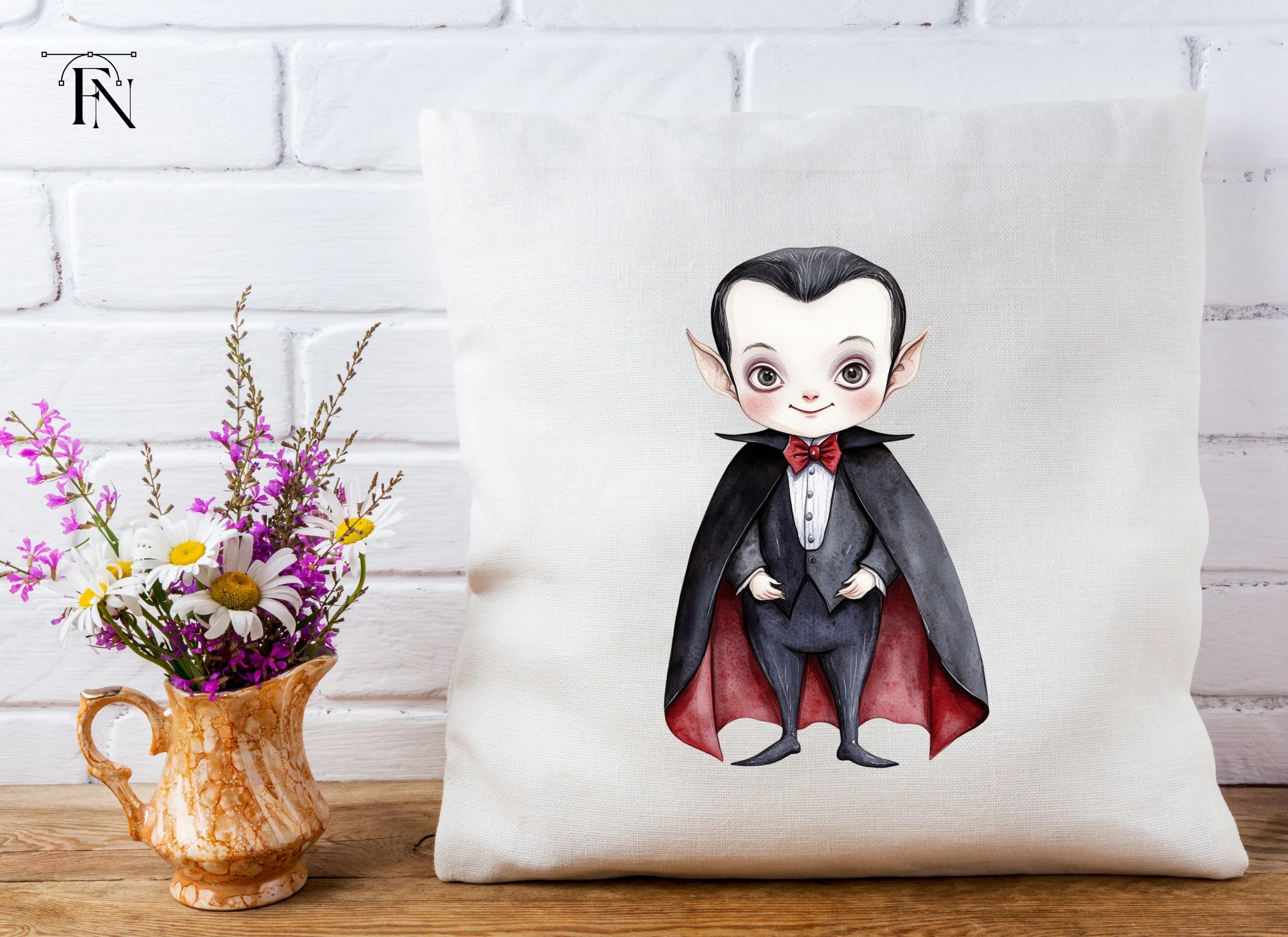 Cute Baby Vampire Clipart Bundle
