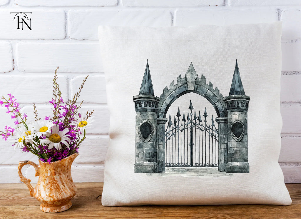 Medieval Stone Gate Clipart Bundle