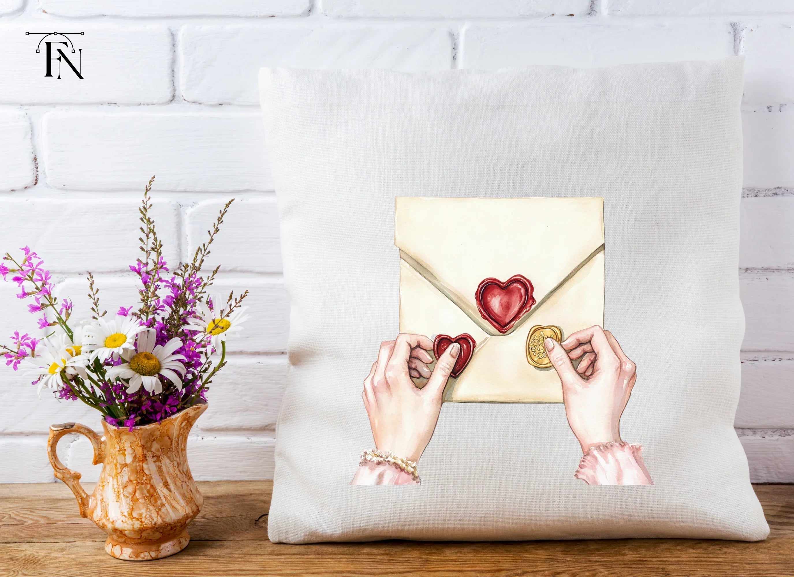 Sealing Love Letters Clipart Bundle