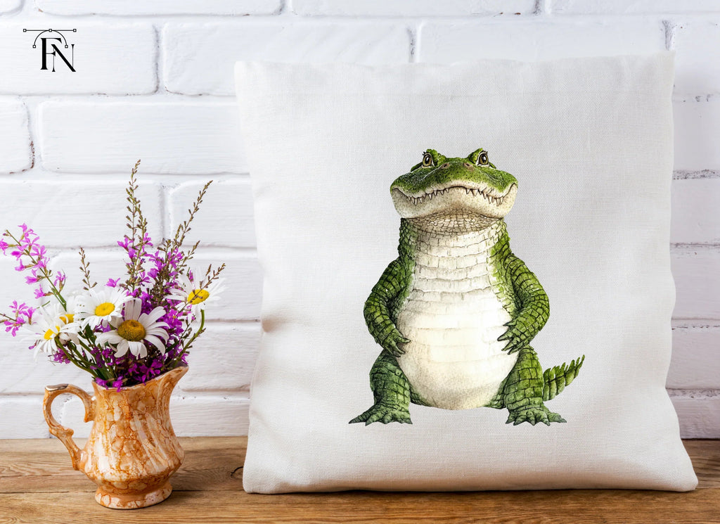 Smiling Alligator Character Clipart Bundle