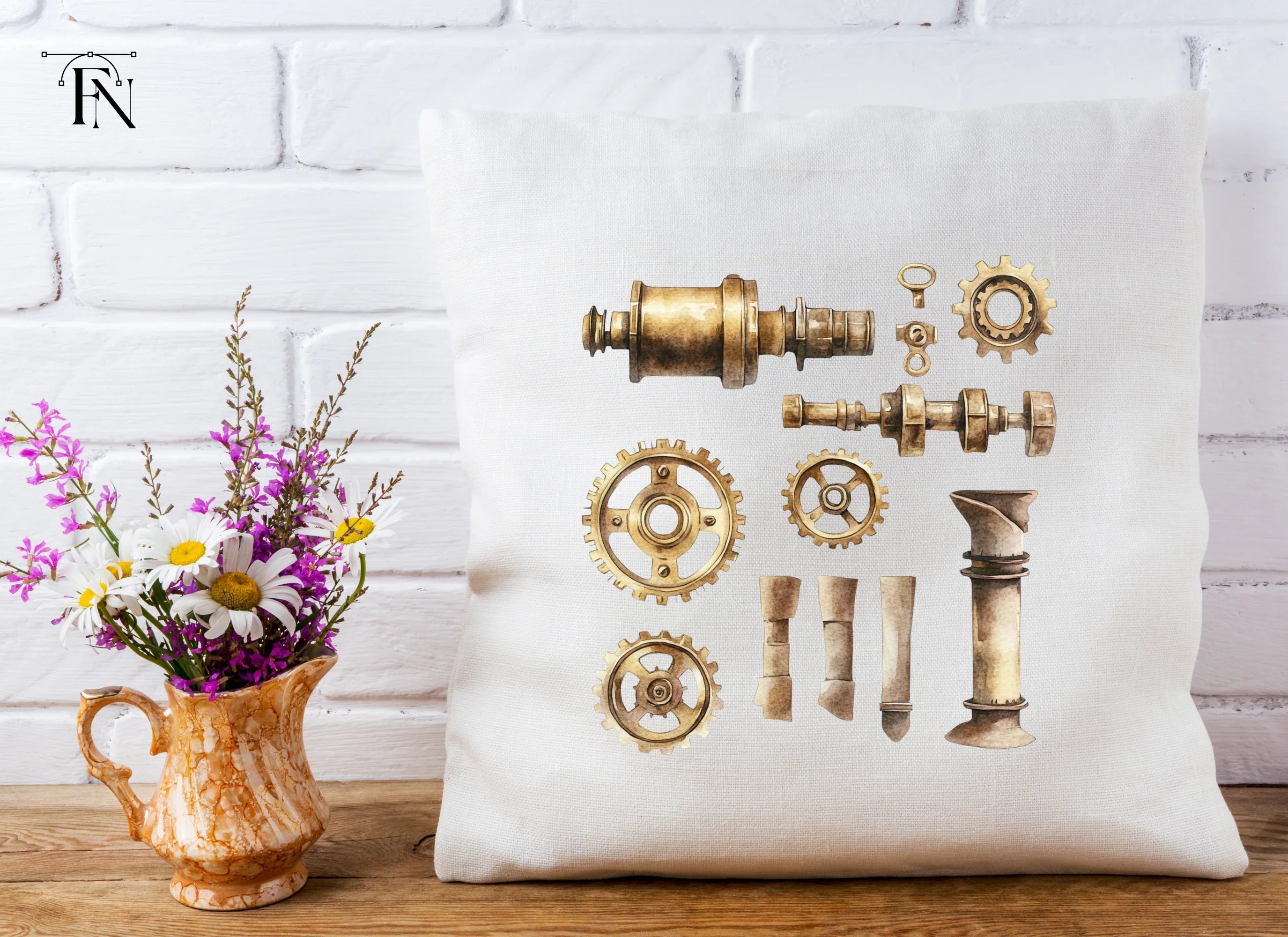 Steampunk Elements Clipart Bundle