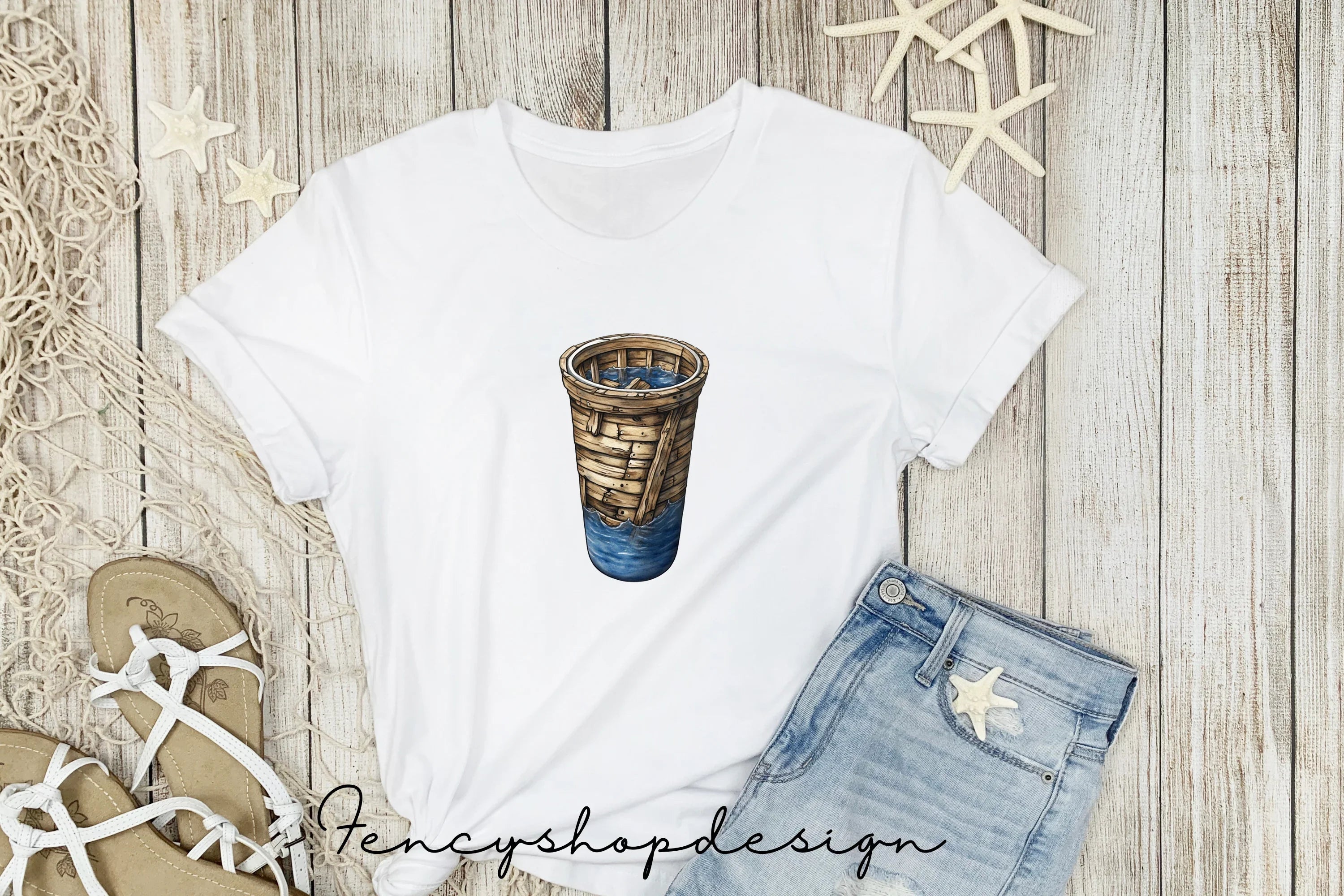 Rustic Nature Tumbler Designs Clipart Bundle