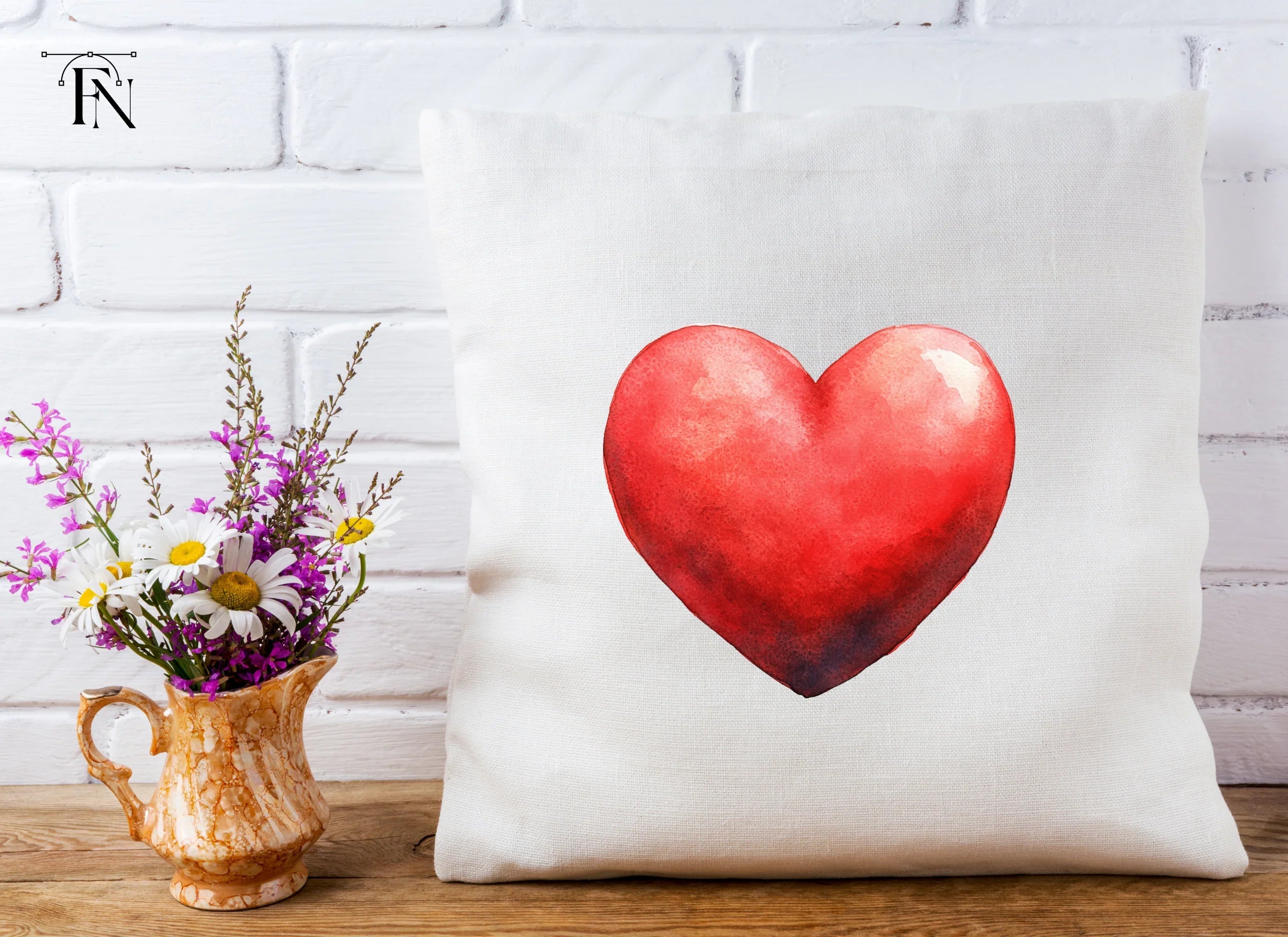Red Hearts Clipart Bundle