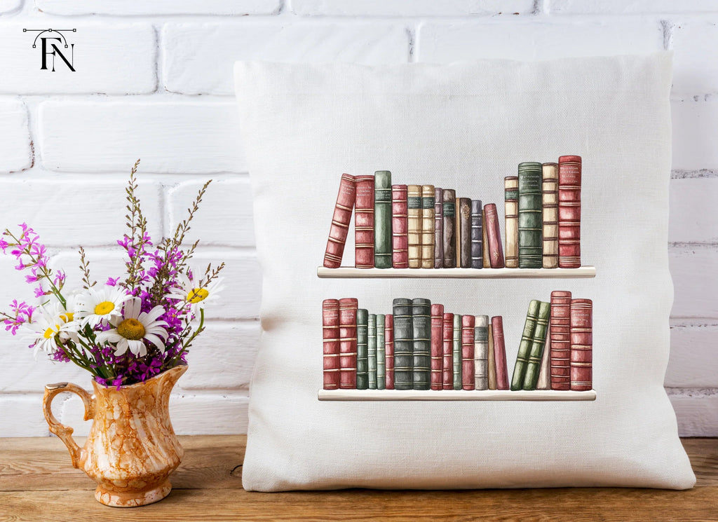 Vintage Bookshelf Clipart Bundle