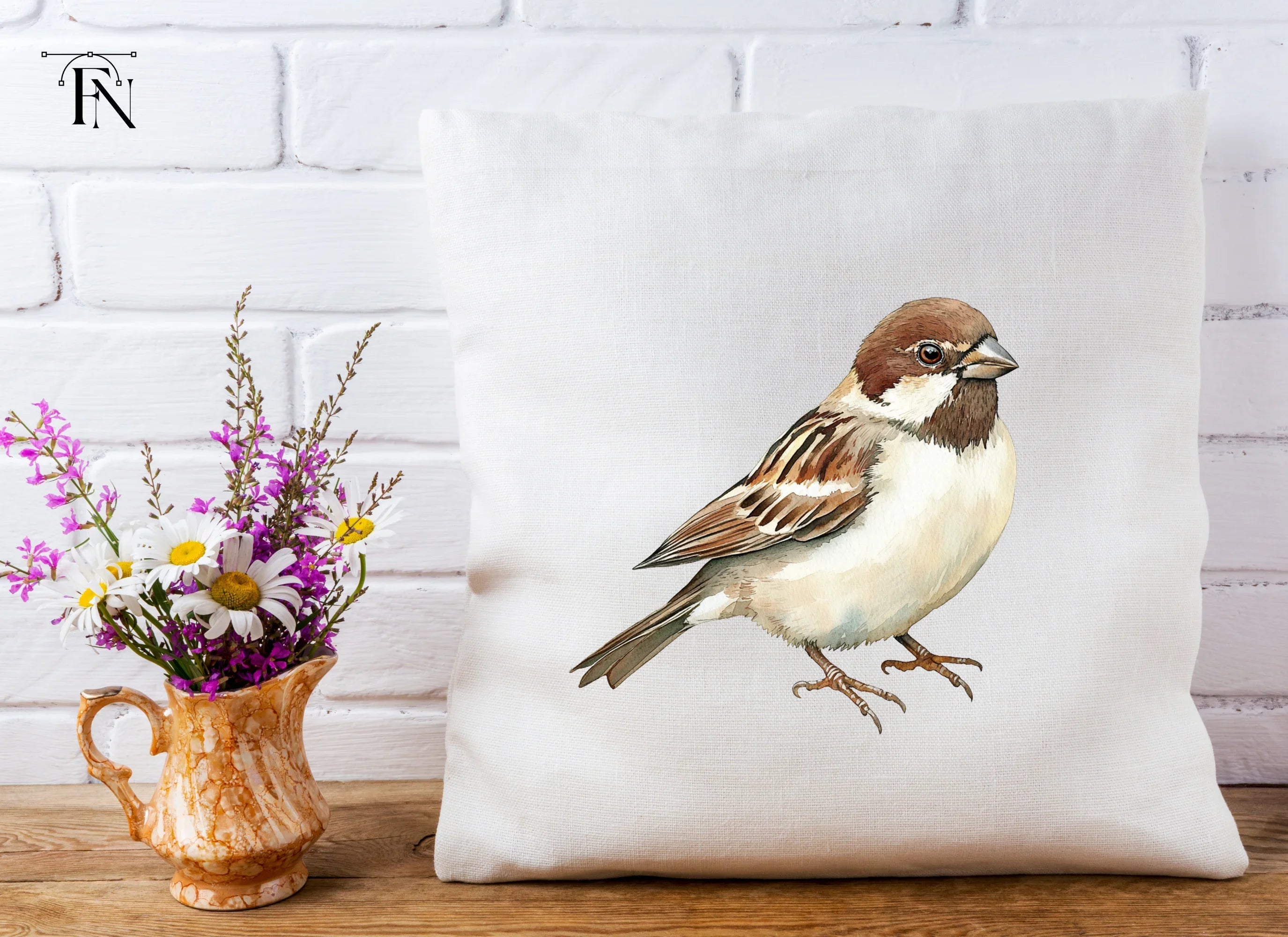 Sparrow Birds Clipart Bundle