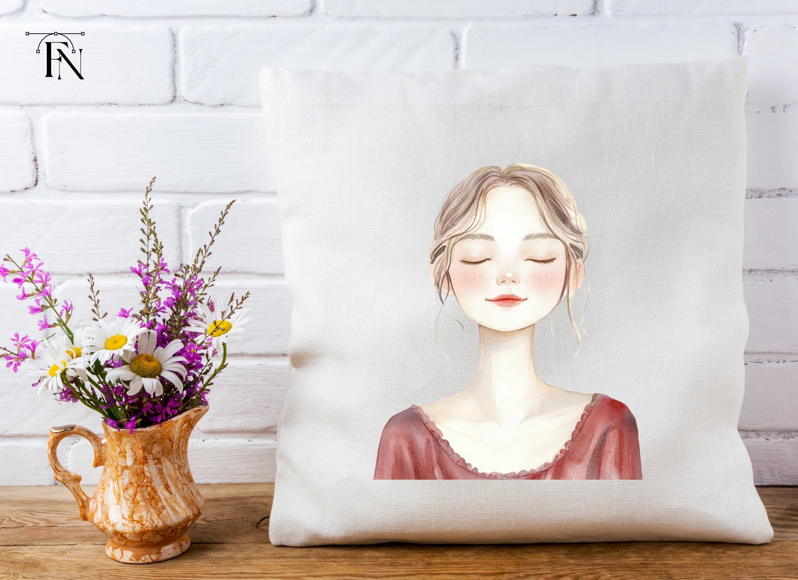 Serene Woman Clipart Bundle