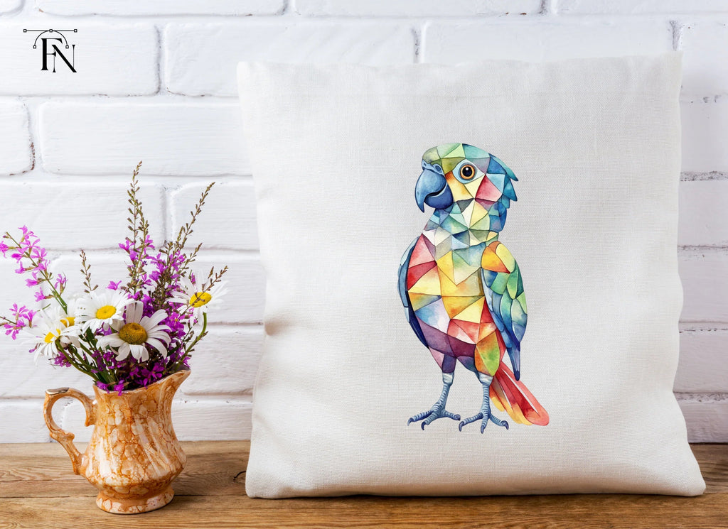 Geometric Parrot Clipart Bundle