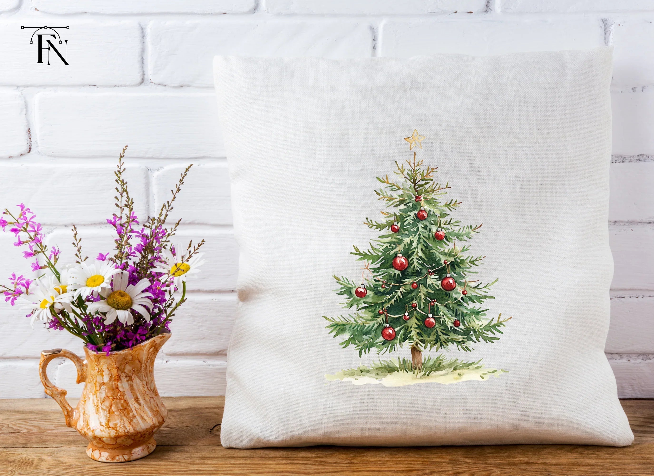 Festive Christmas Tree Clipart Bundle