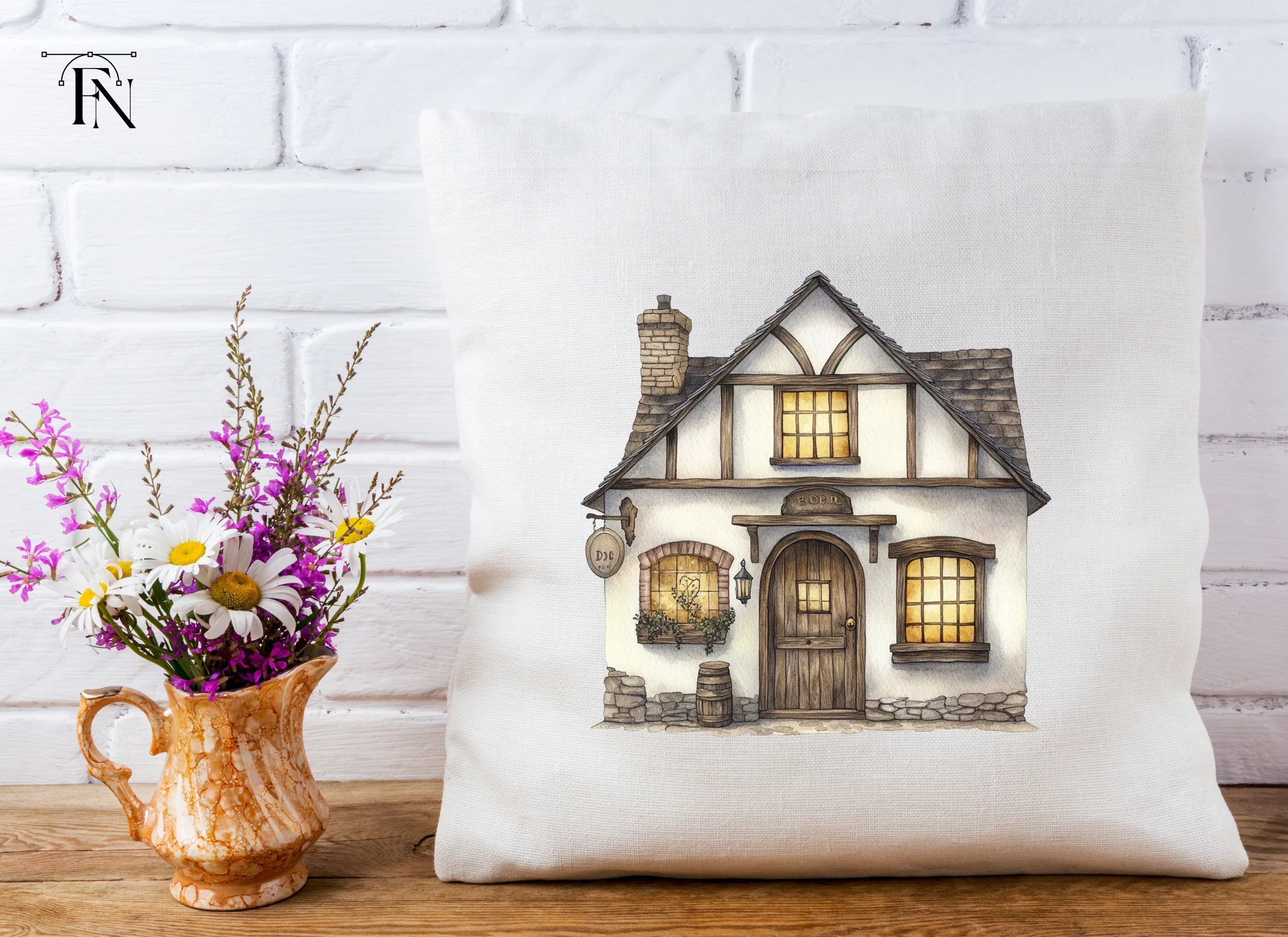 Tudor Style Cottage Clipart Bundle