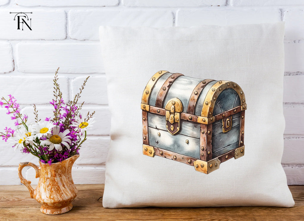 Vintage Treasure Chest Clipart Bundle