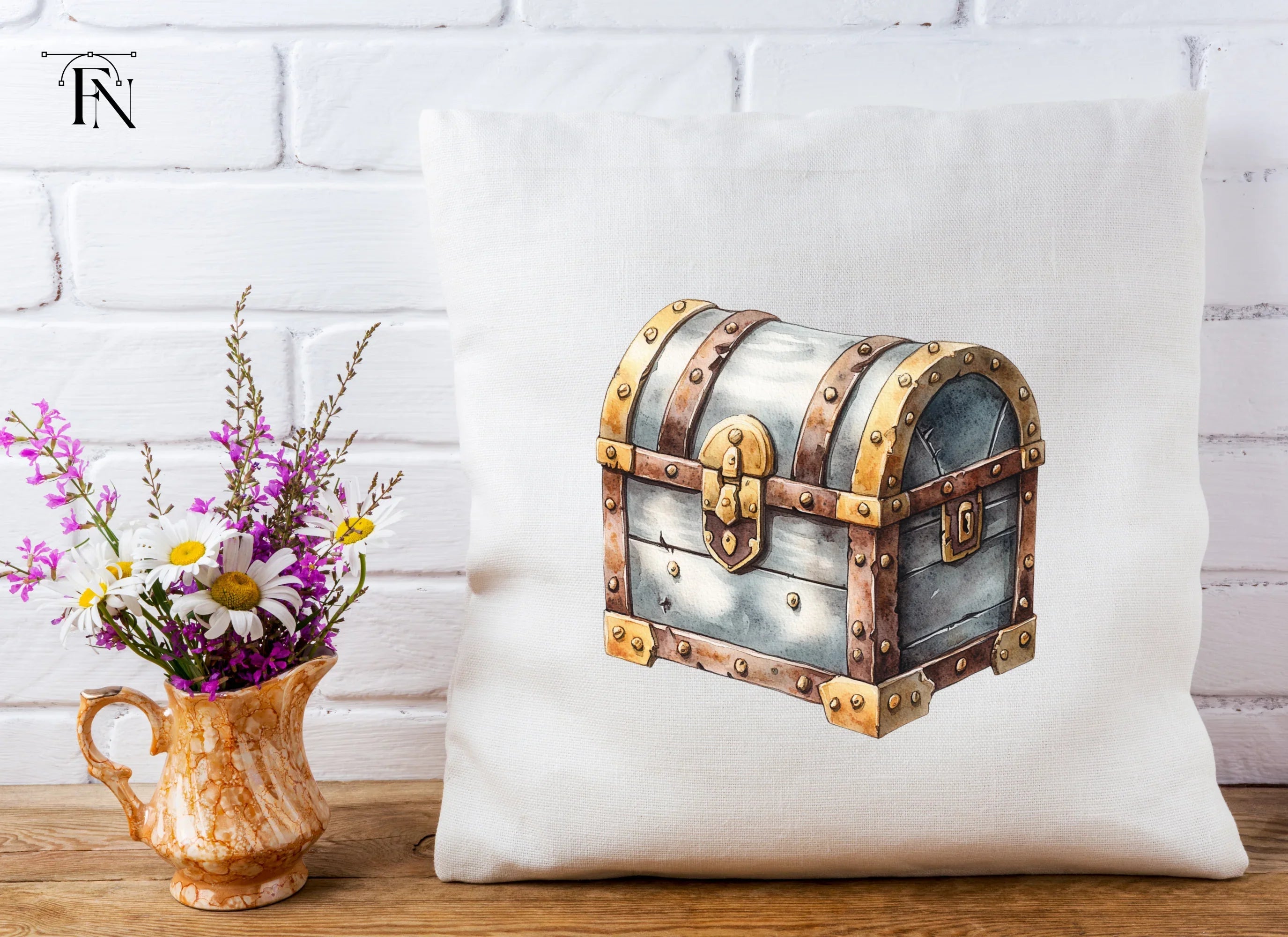 Vintage Treasure Chest Clipart Bundle