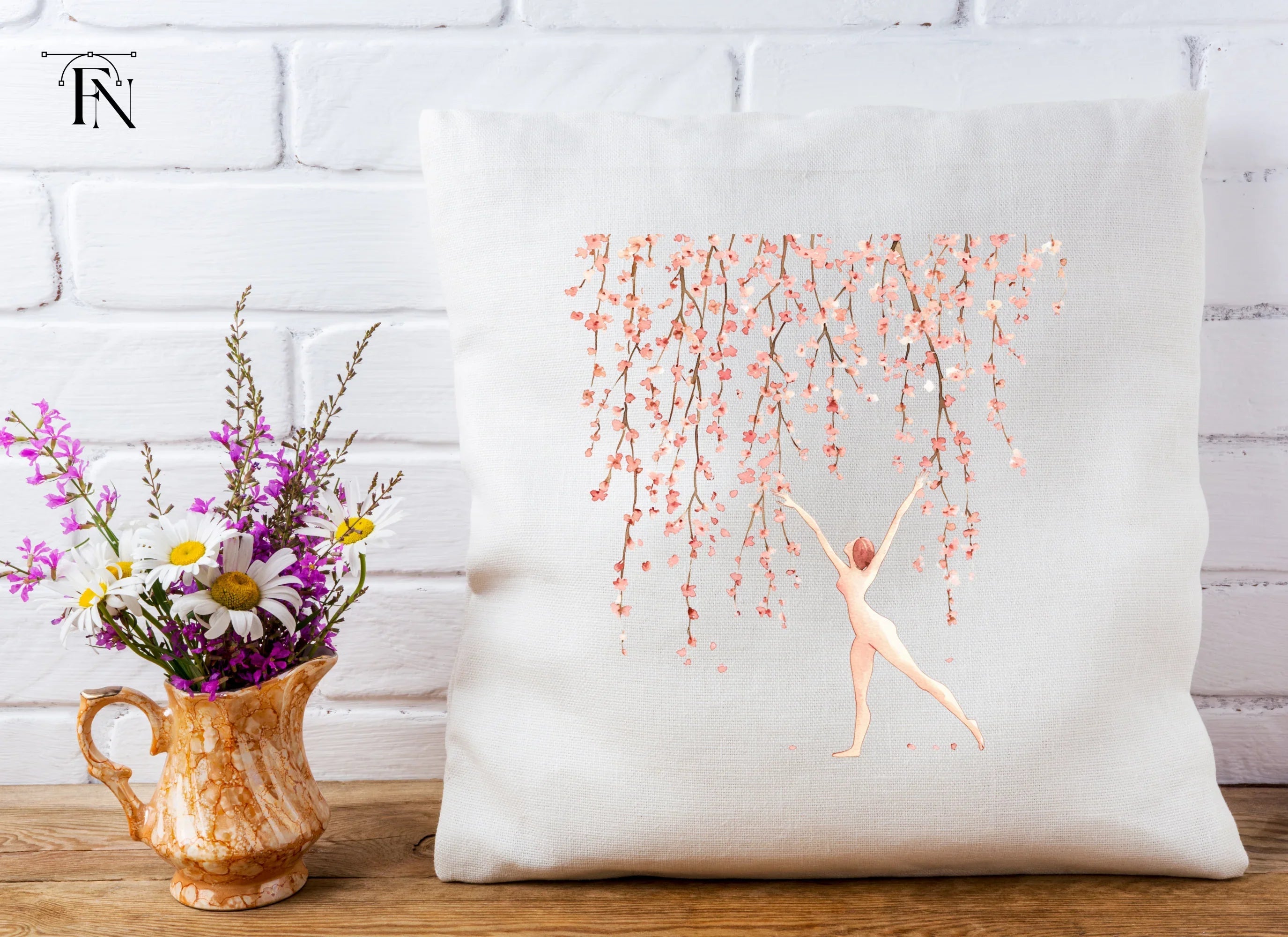 Cherry Blossom Dancers Clipart Bundle