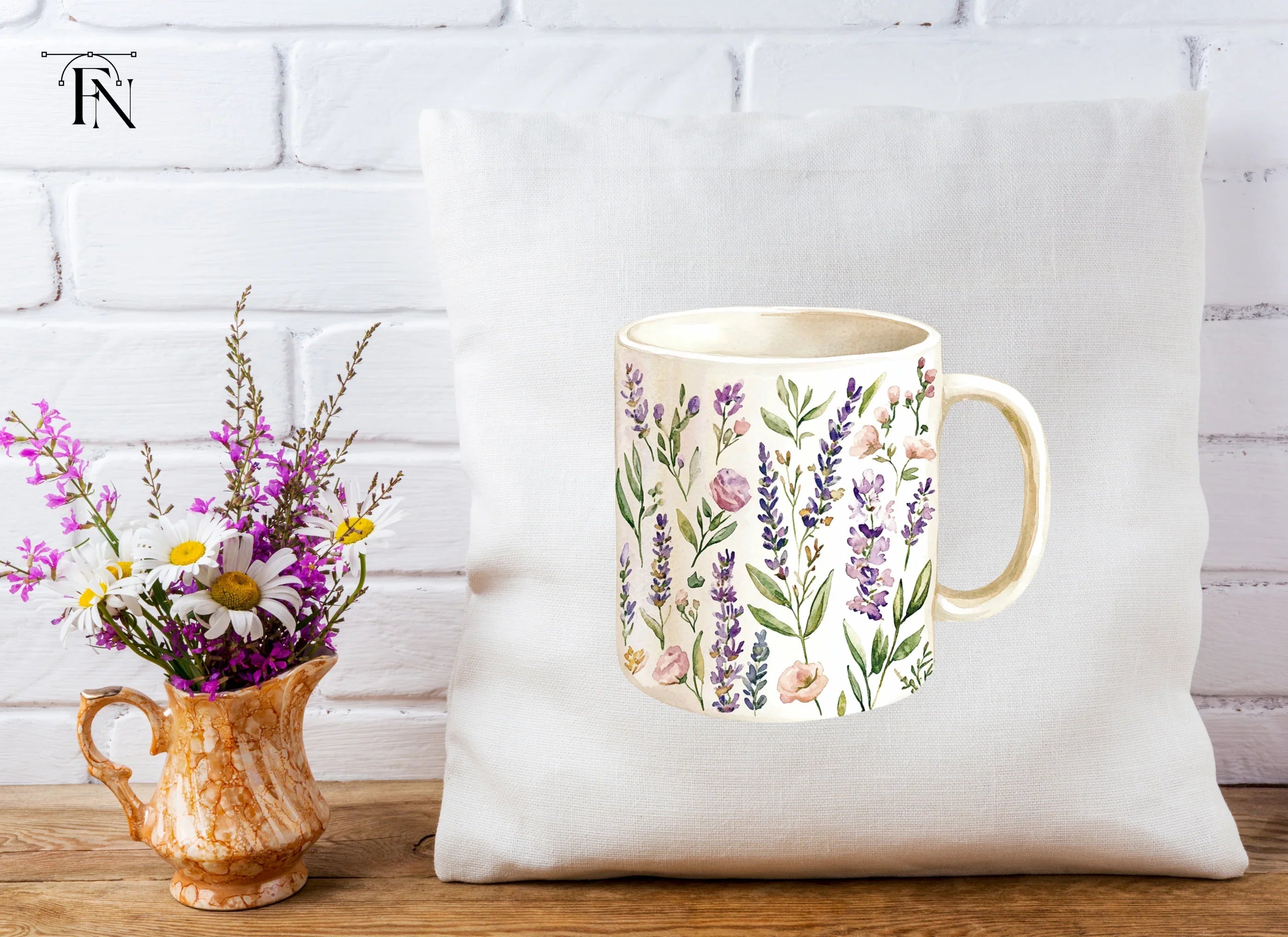 Lavender Field Clipart Bundle