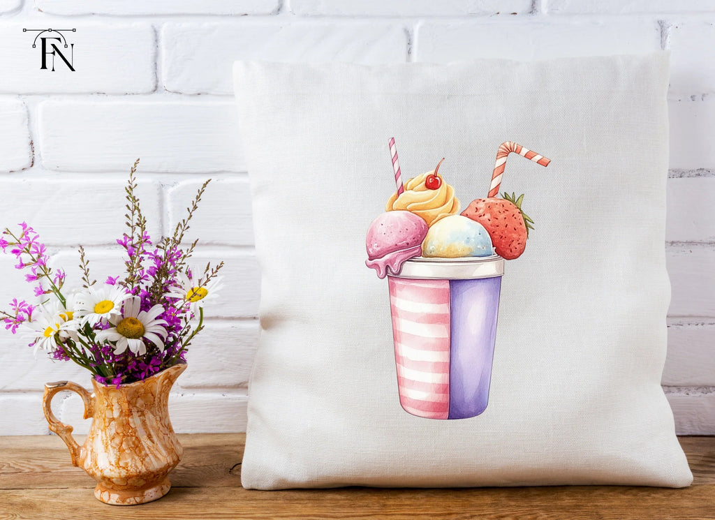 Ice Cream Milkshake Clipart Bundle
