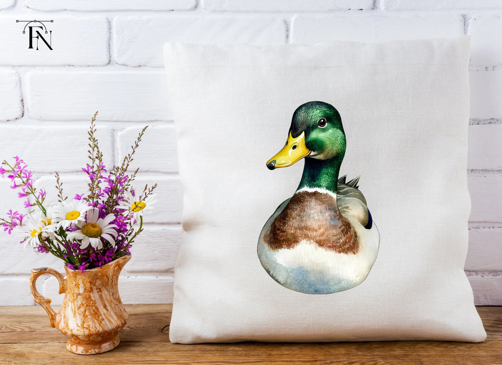 Front View Mallard Duck Clipart Bundle