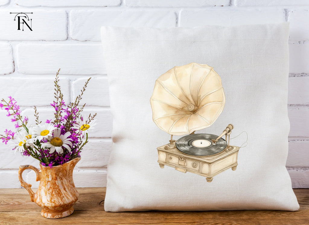 Antique Record Player Clipart Bundle