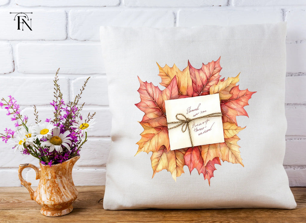 Autumn Leaves & Rustic Envelopes Clipart Bundle