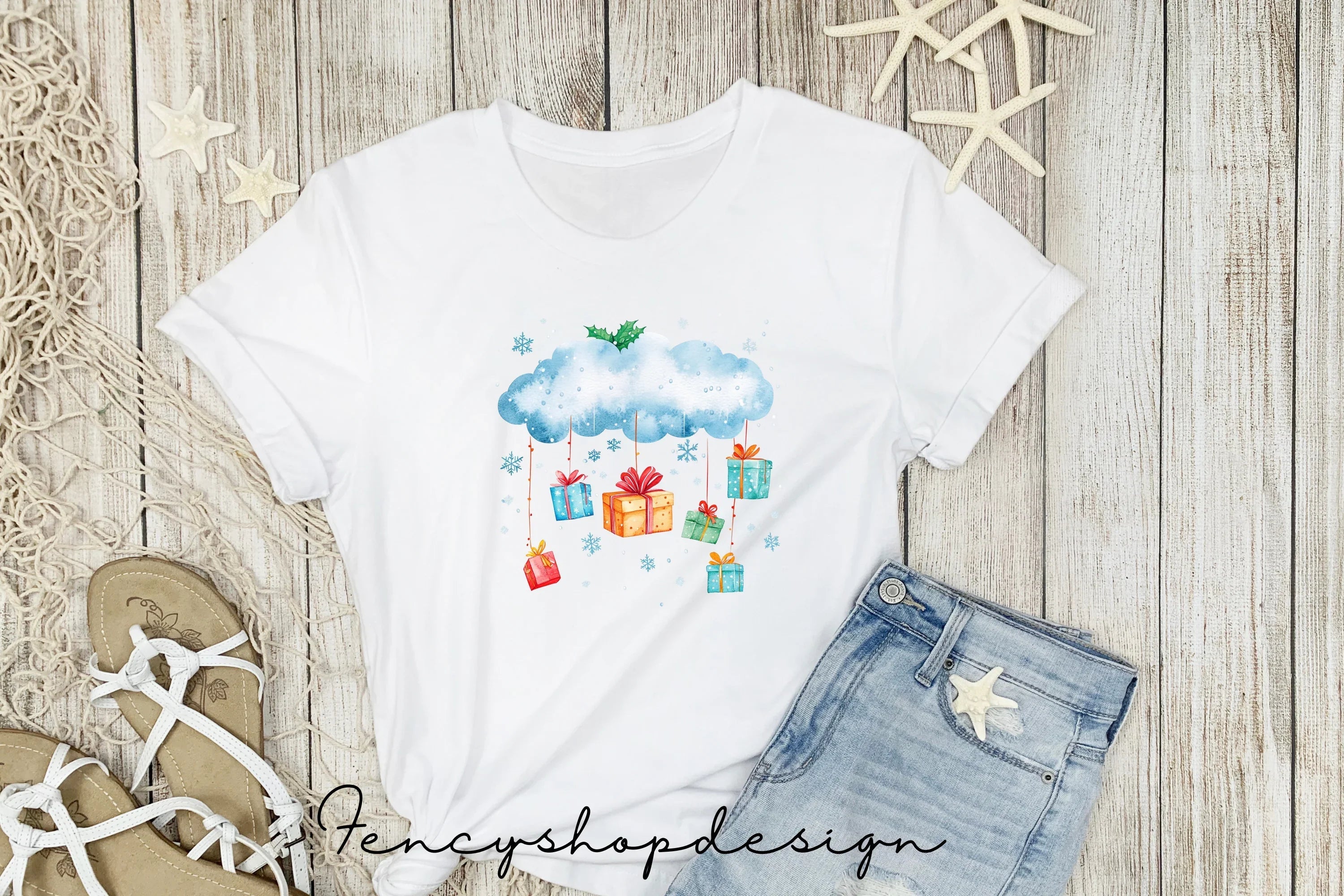 Christmas Elves Fireplace Clipart Bundle