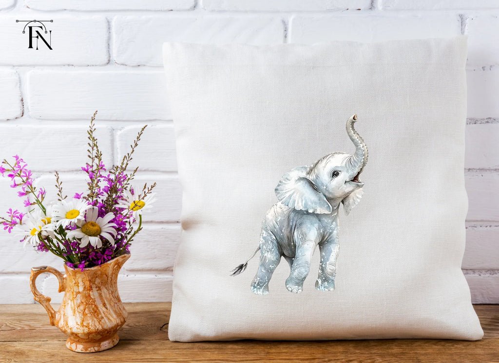 Adorable Baby Elephant Clipart Bundle