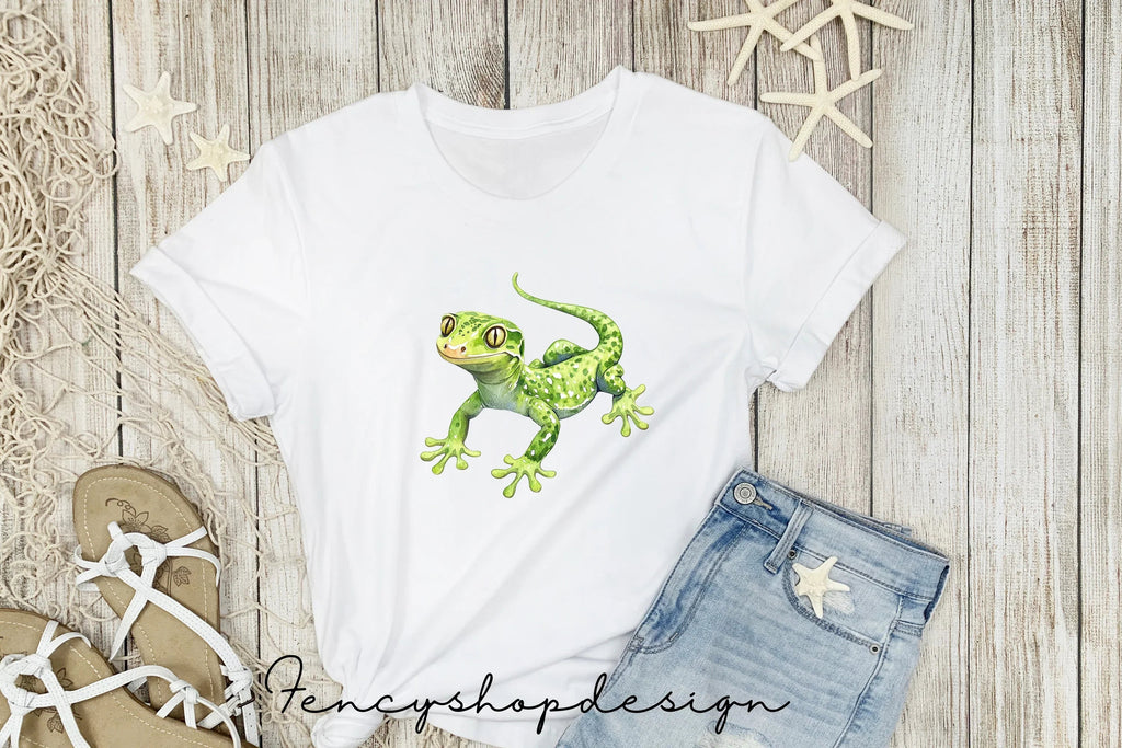 Cute Gecko Clipart Bundle
