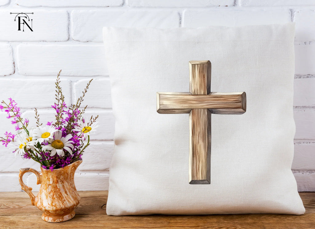 Rustic Wood Cross Illustration Clipart Bundle