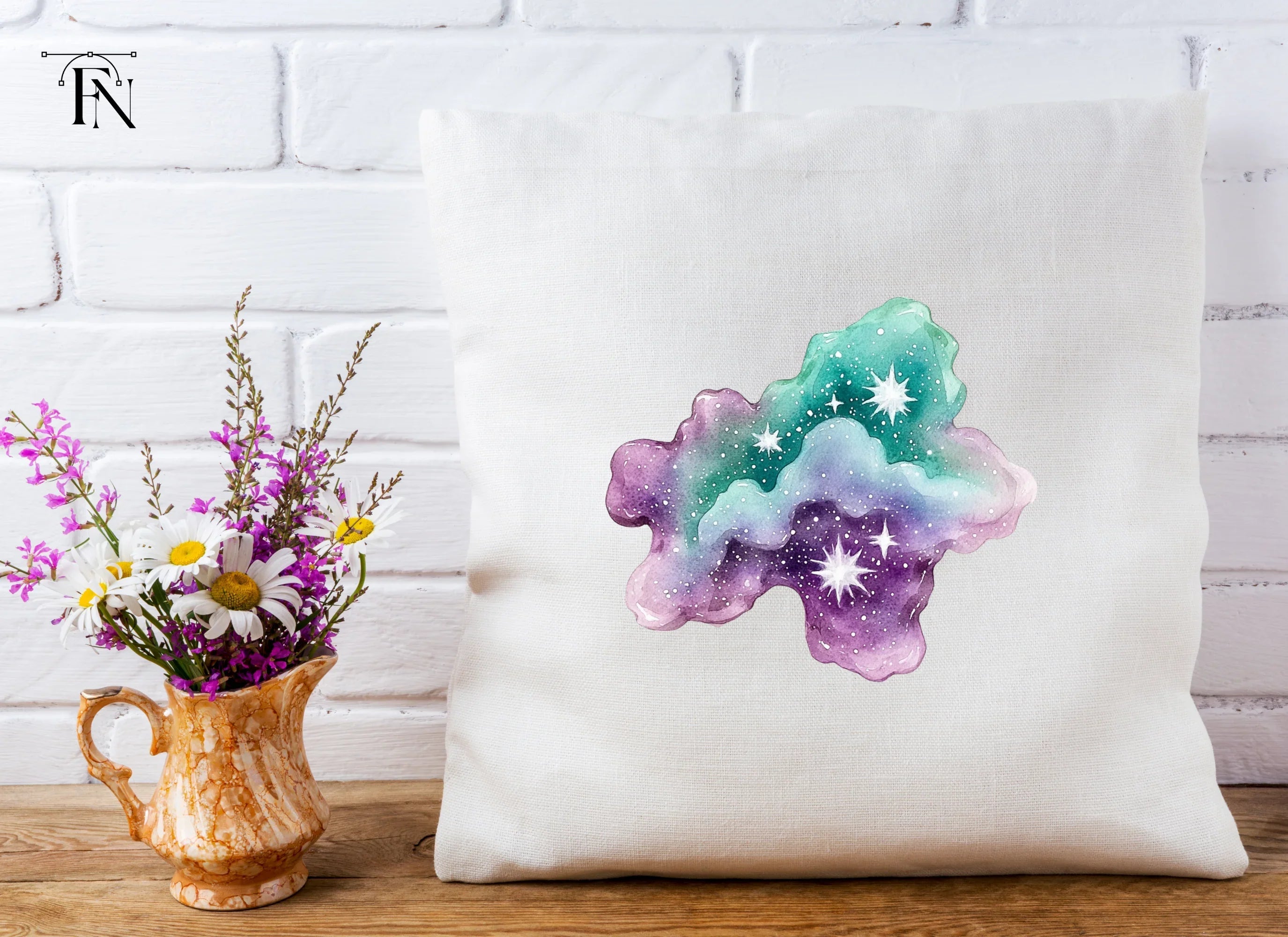 Galaxy Starry Cloud Clipart Bundle