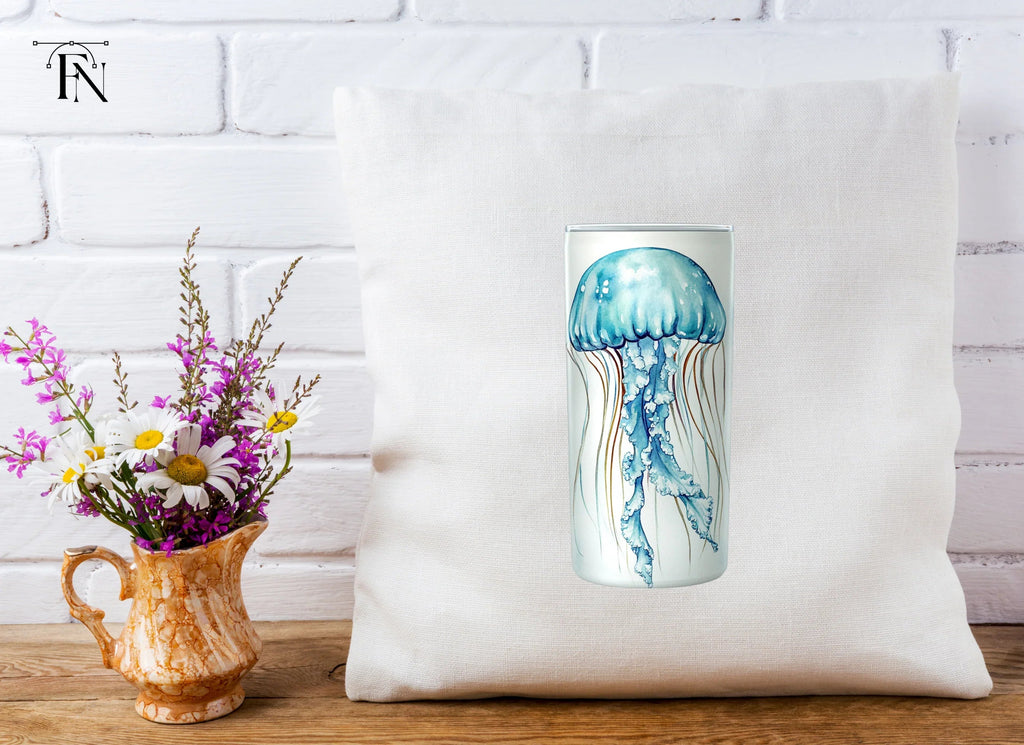 Blue Jellyfish Tumbler Clipart Bundle