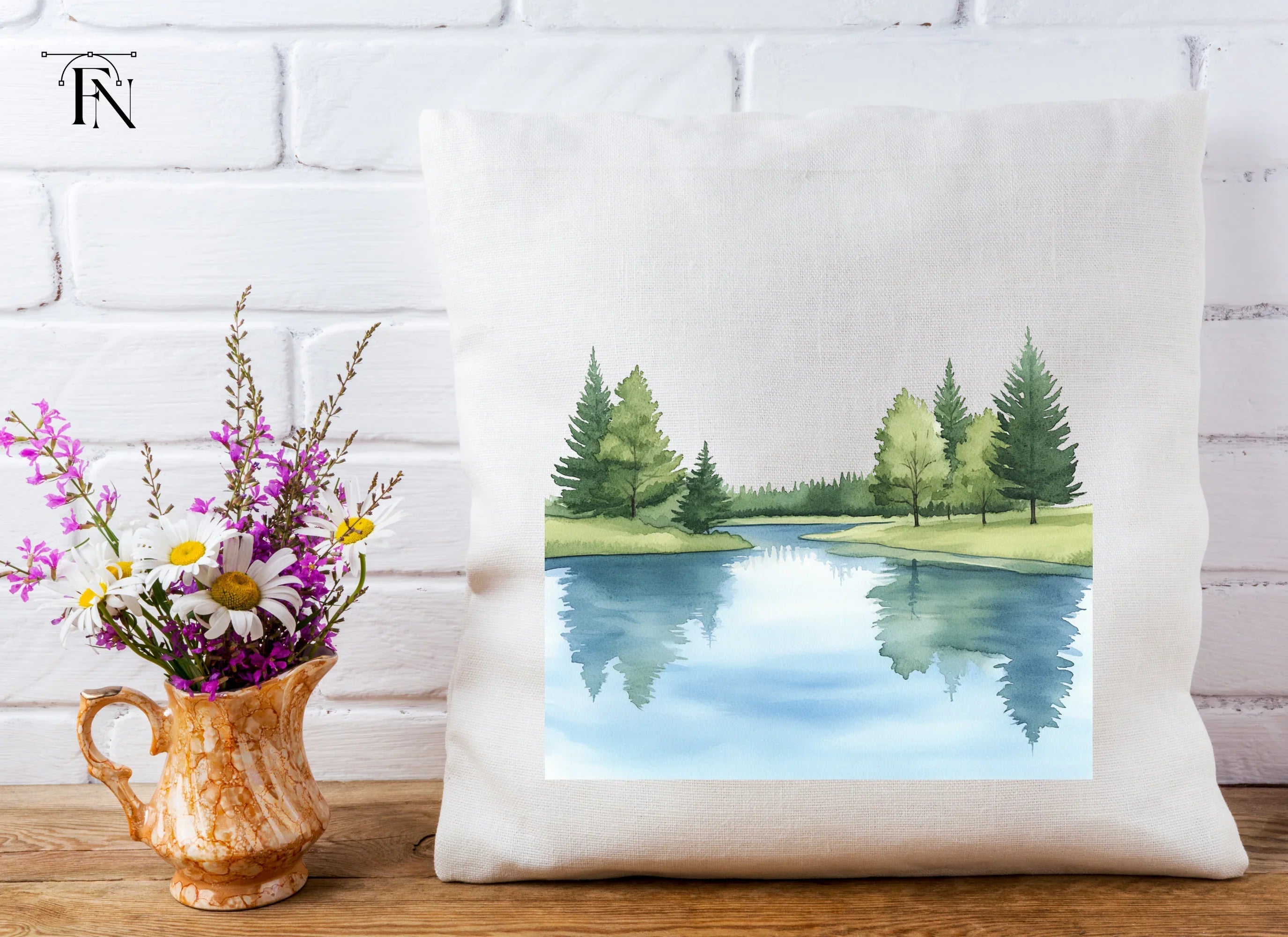 Tranquil Forest River Clipart Bundle