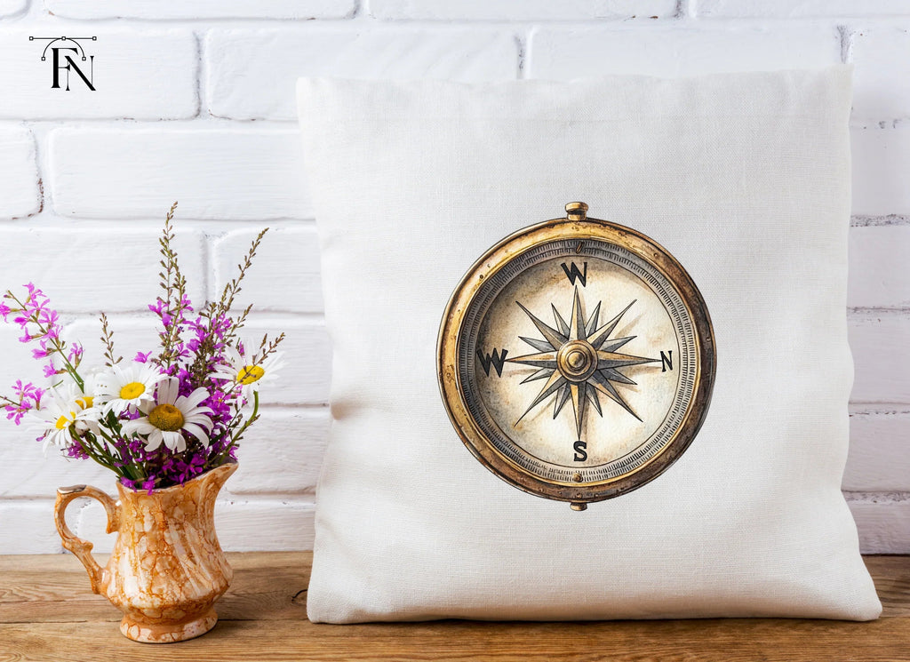 Nautical Compass Rose Clipart Bundle