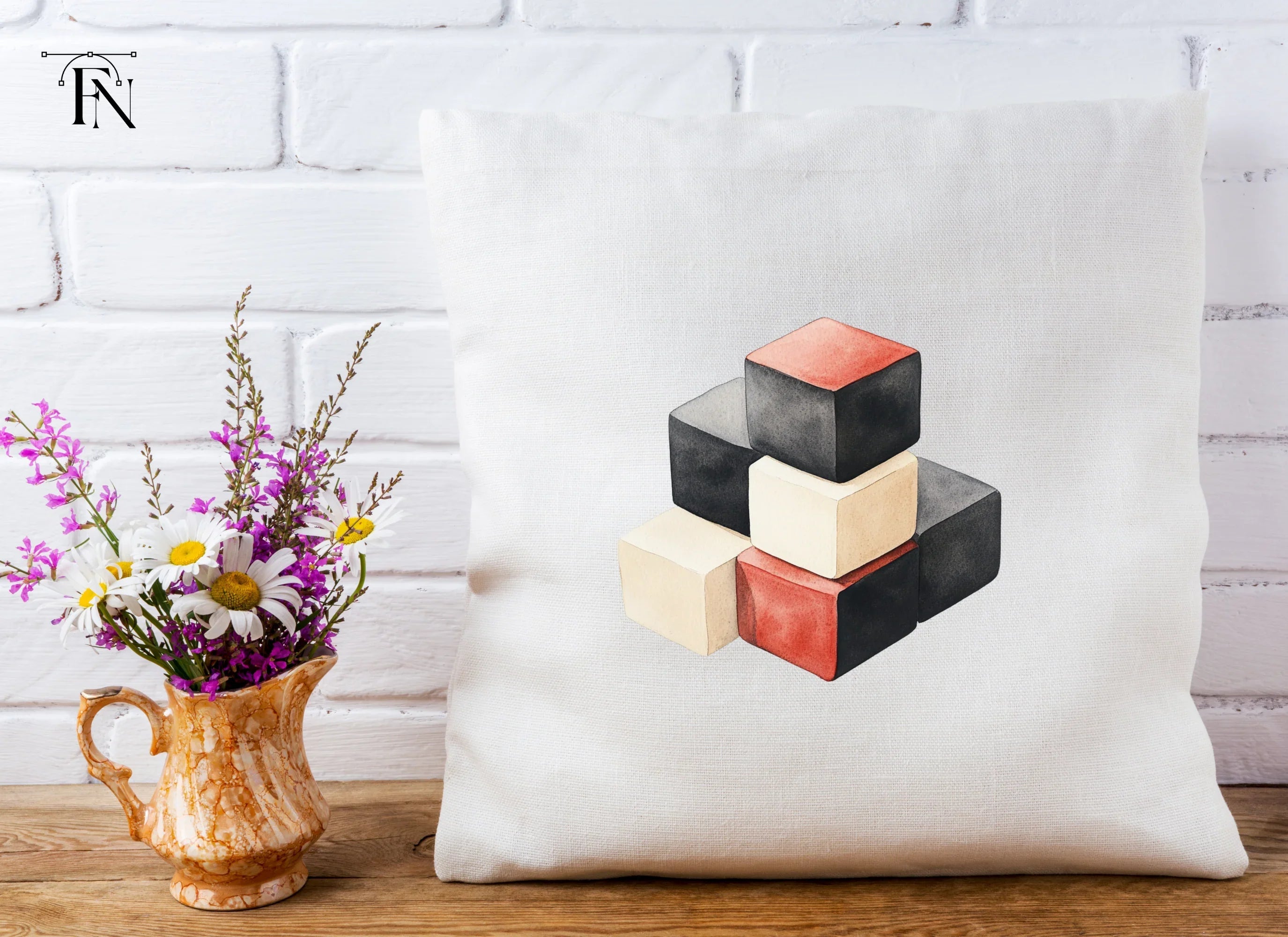 Geometric Blocks Clipart Bundle