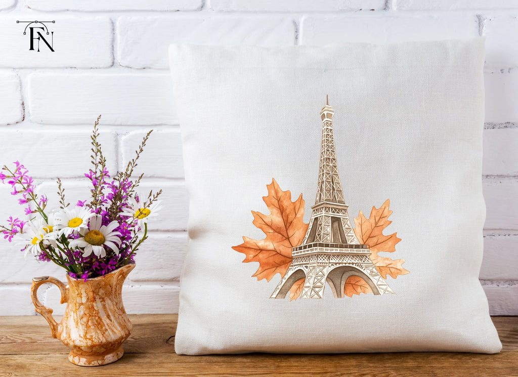 Parisian Fall Eiffel Tower Clipart Bundle