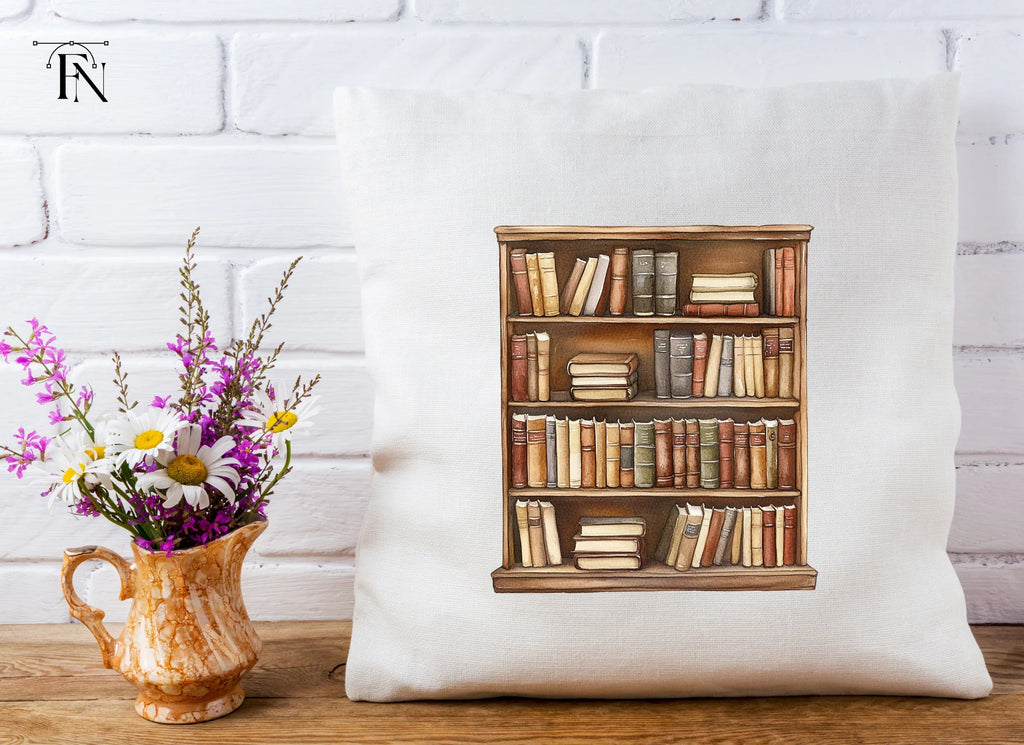 Vintage Bookshelf Clipart Bundle