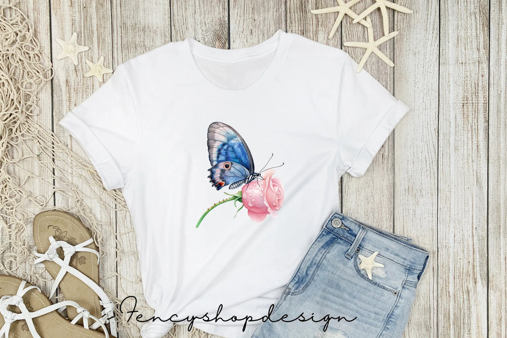 Butterfly Floral Clipart Bundle