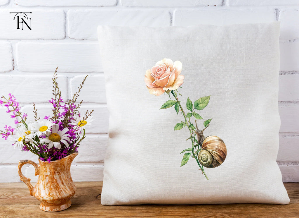 Snails and Flowers Clipart Bundle