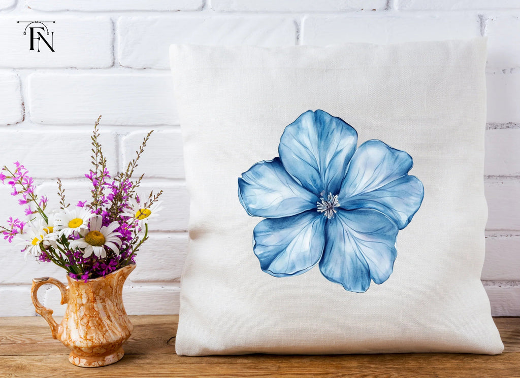 Blue Flower Clipart Bundle