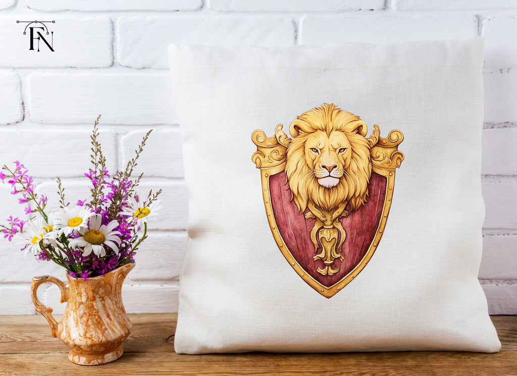 Lion Crest Shield Clipart Bundle