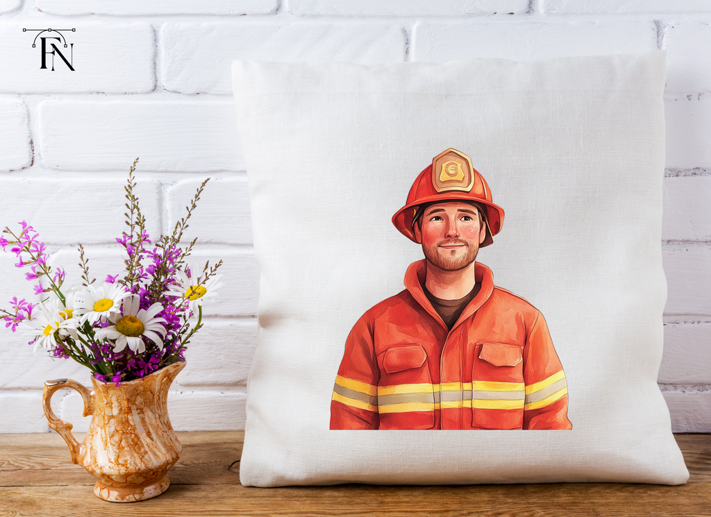 Brave Firefighter Illustration Clipart Bundle