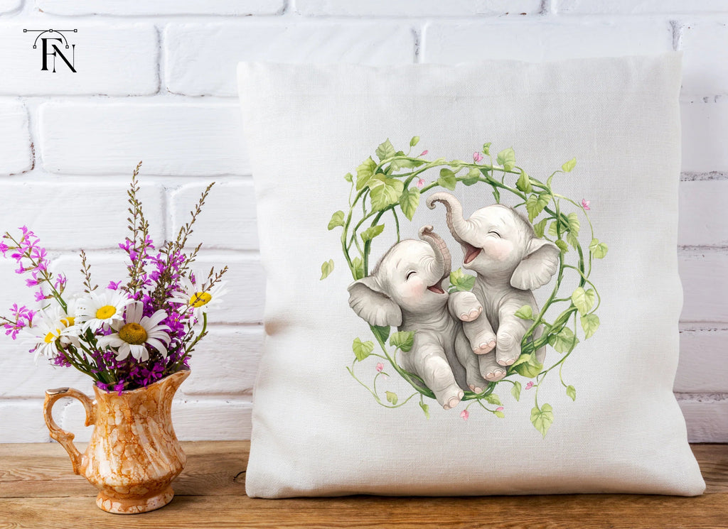 Cute Baby Elephant Clipart Bundle