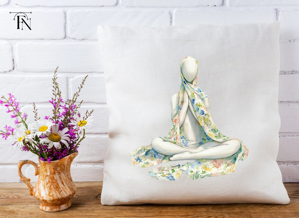 Meditating Mannequins Floral Clipart Bundle