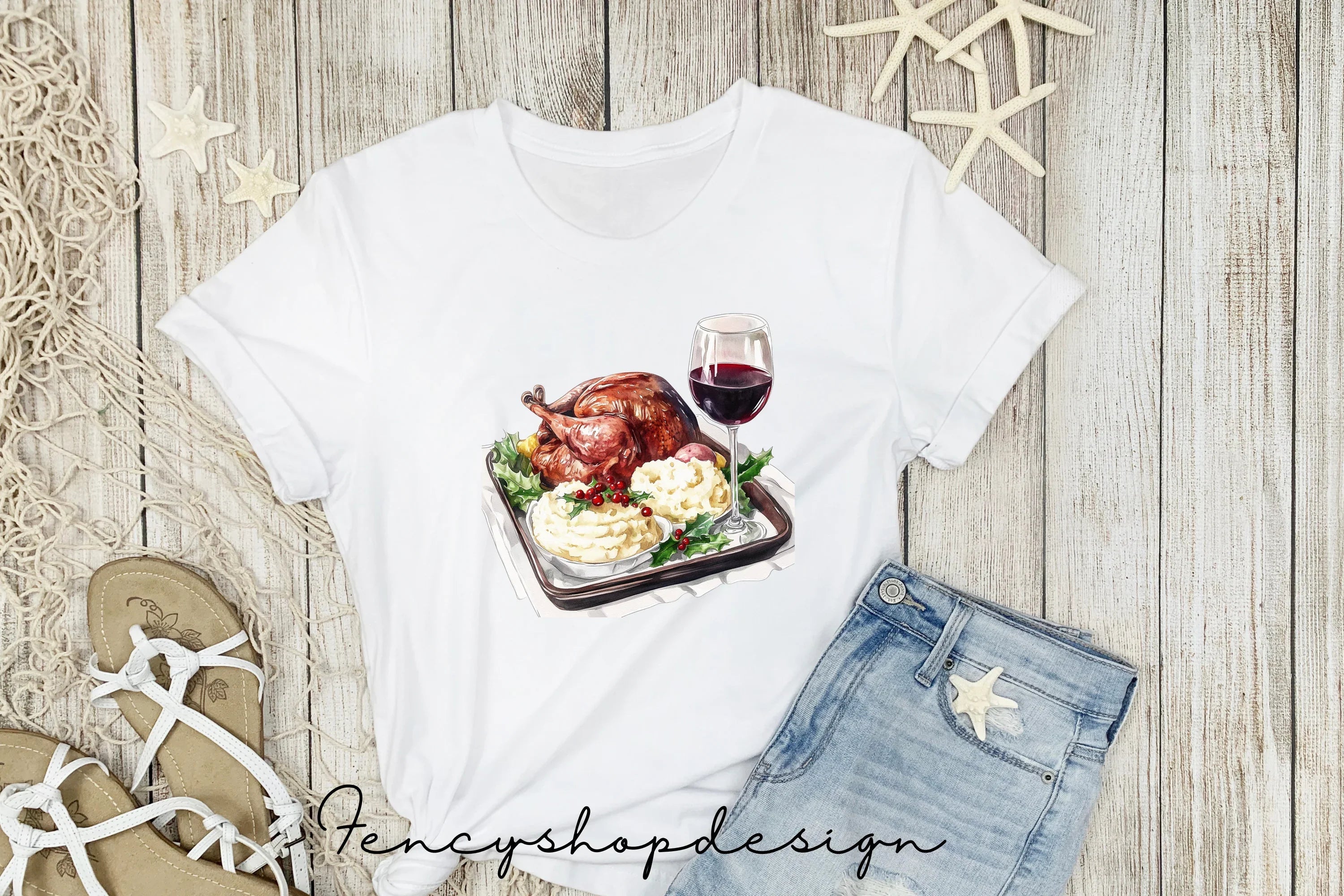 Thanksgiving Turkey Dinner Clipart Bundle