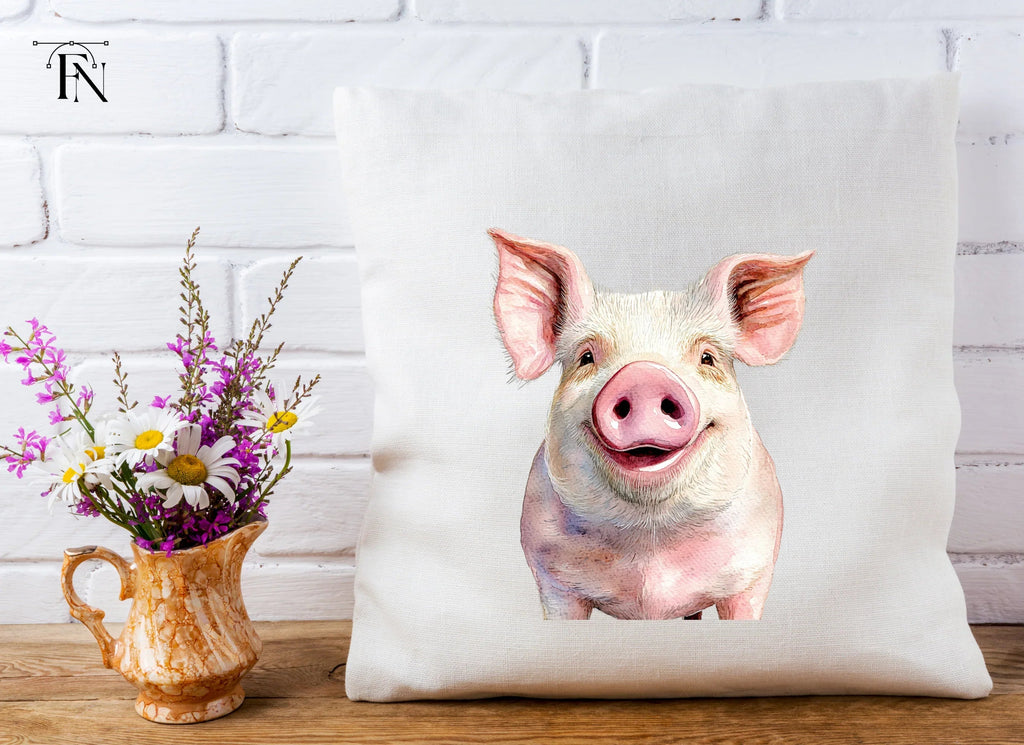 Three Happy Piglets Clipart Bundle
