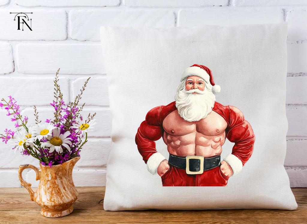 Muscular Santa Claus Clipart Bundle