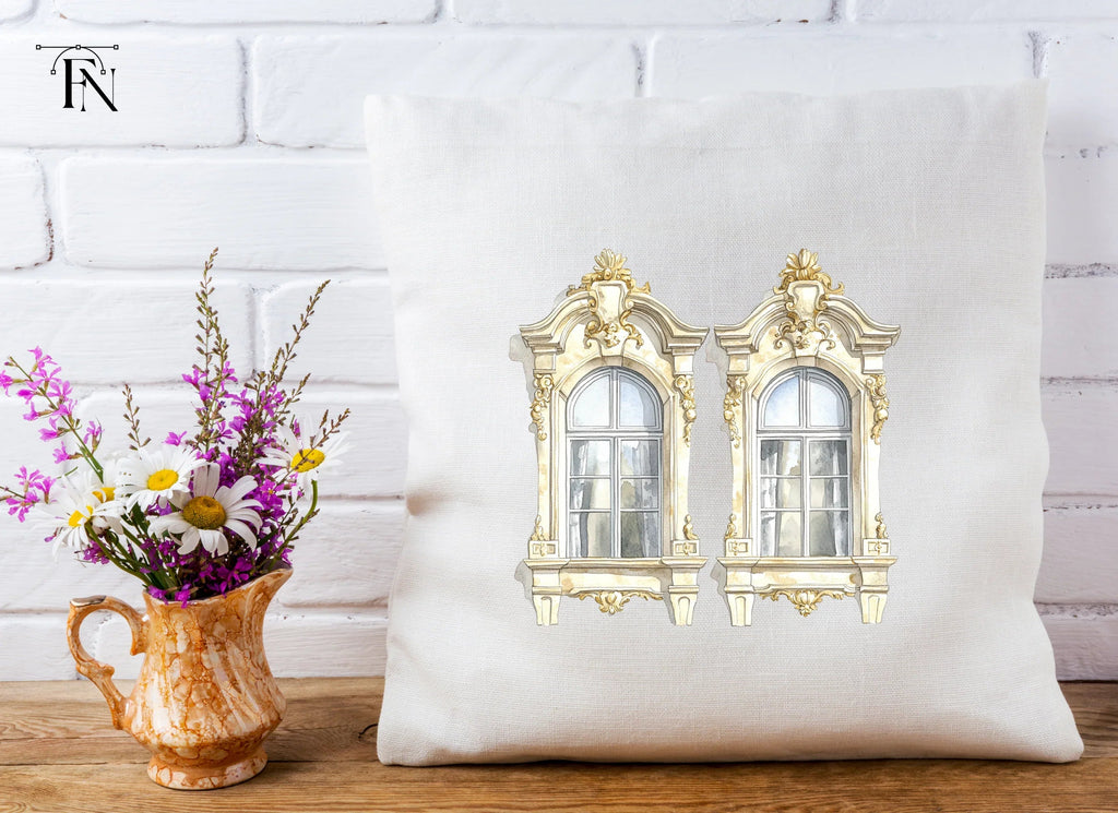 Baroque Ornate Windows Clipart Bundle