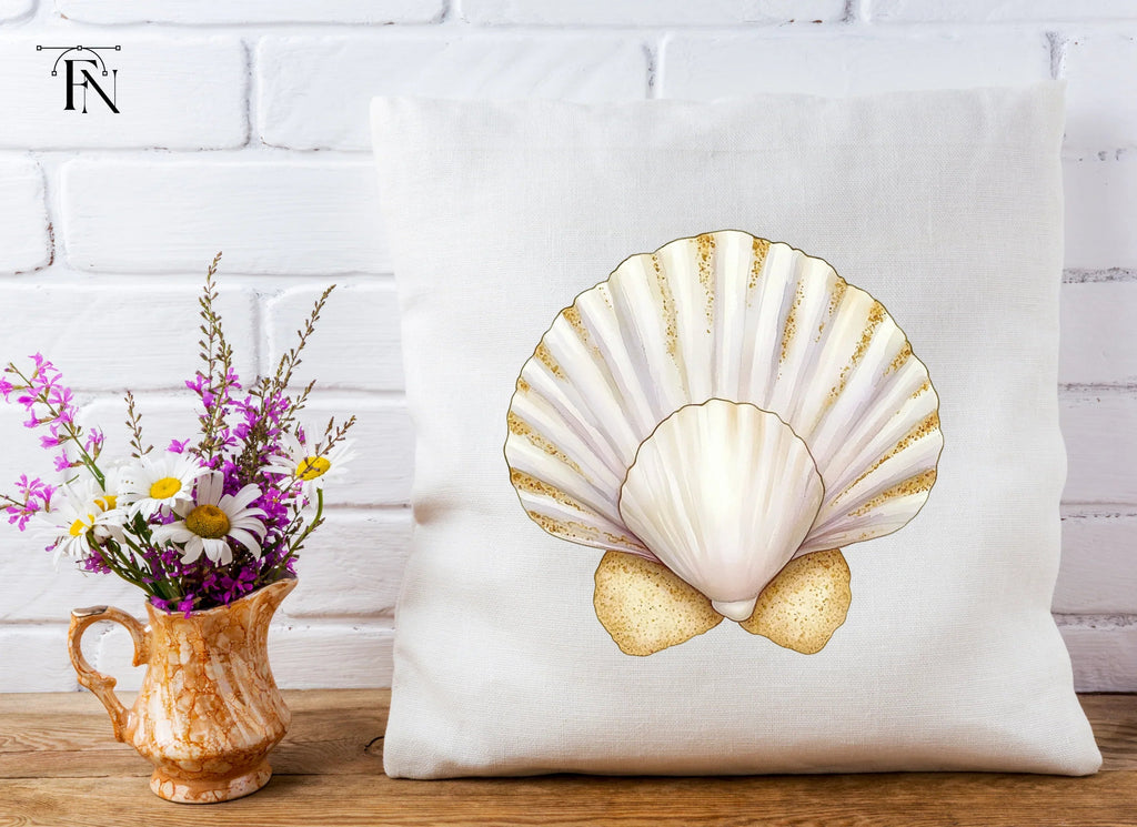 Elegant Scallop Shell Clipart Bundle