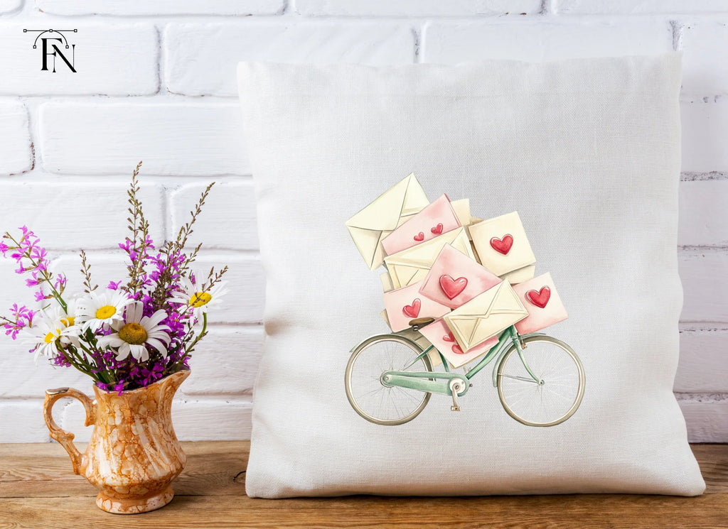 Love Letter Bicycle Clipart Bundle